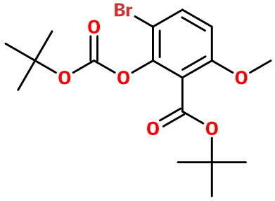 (image for) MC010809 Benzoic acid, 3-bromo-2-[[(1,1-dimethylethoxy)carbonyl]oxy]-6-methoxy-, 1,1-dimethylethyl ester